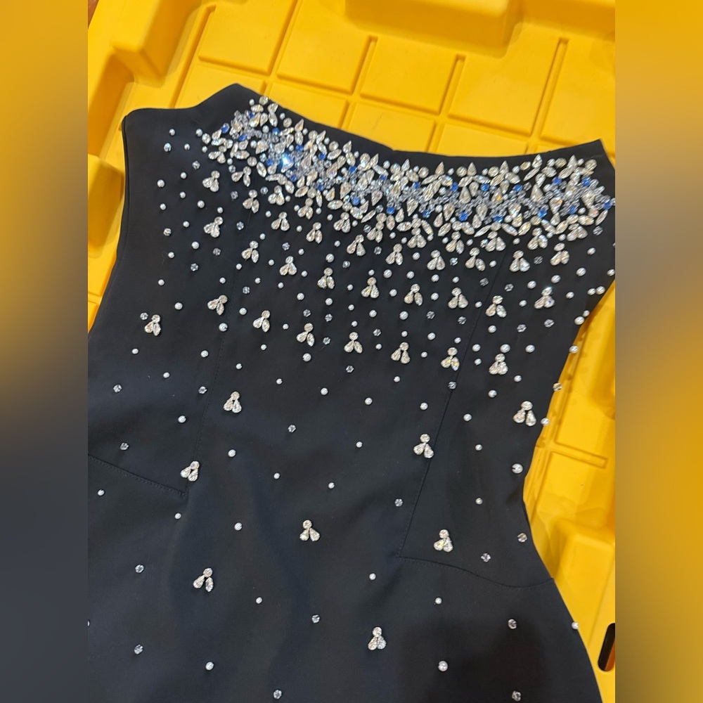 Bella Barnett MAVIS STRAPLESS DIAMOND MINI DRESS - Picture 7 of 10